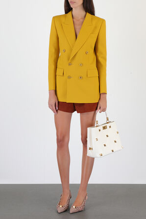 Vintage Suede Shorts in Rouille SAINT LAURENT